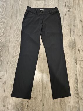 Nike Golf Tour Performance Black Zip Straight Leg Pants Sz. 6
